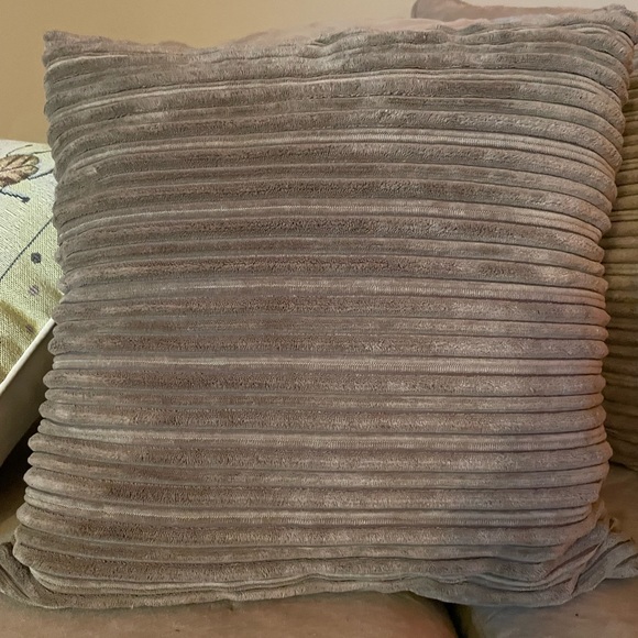 2 13”x13” Sage Decorative Pillows - Picture 2 of 5